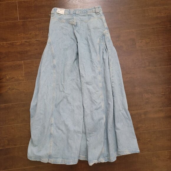 Free People Pandora Wide Leg Jeans Womens 26 Boho Chic Cottagecore Hippie Retro - Picture 3 of 9